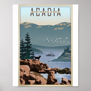 Parque nacional Acadia Poster de Arte Litho