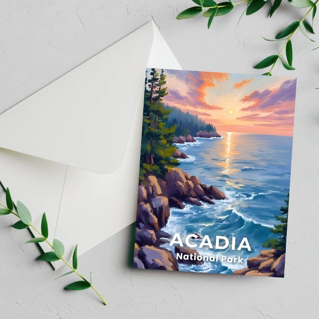 Parque Nacional Acadia | Tarjeta de viaje de pintu (Subido por el creador)