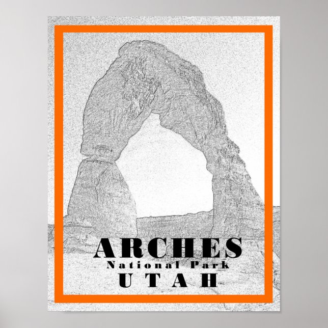 Parque nacional Arches - 11 x 14 Posters (Frente)