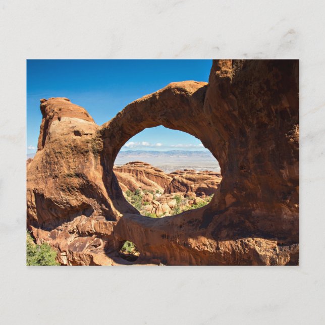 Parque nacional Arches - Postal de doble arco (Anverso)
