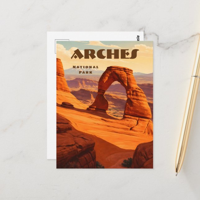 Parque Nacional Arches, Utah, EE. UU. Tarjeta post (Anverso/Reverso In Situ)