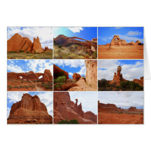 Parque Nacional Arches, Utah, Tarjeta Collage