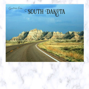 Parque Nacional Badlands Dakota del Sur Tarjeta Po