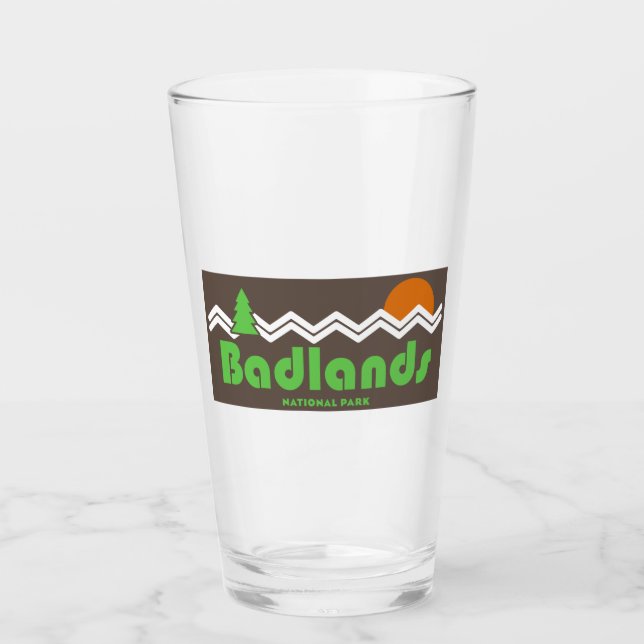 Parque nacional Badlands Retro (Anverso)