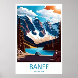 Parque Nacional Banff Arte de Impresión de Viaje B