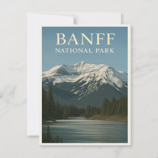 Parque nacional Banff - Postales de paisajes vinta