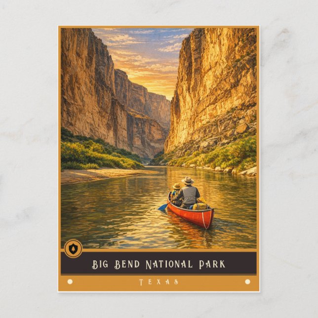 Parque Nacional Big Bend Texas | Tarjeta Postal An (Anverso)
