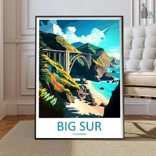Parque Nacional Big Sur Arte de Impresión de Viaje