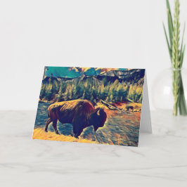 Parque nacional Bison in Yellowstone