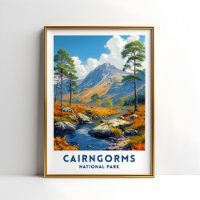 Parque nacional Cairngorms Poster Arte Pared de Es