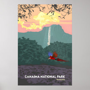 Parque Nacional Canaima Venezuela Póster de Viaje