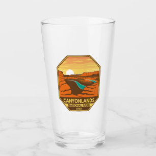 Parque nacional Canyonlands Sunset Retro Emblem
