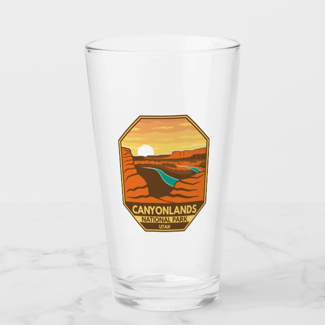 Parque nacional Canyonlands Sunset Retro Emblem (Anverso)