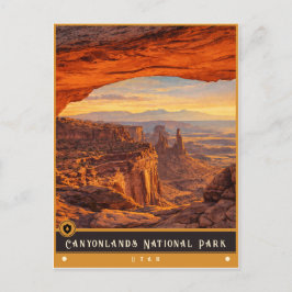 Parque Nacional Canyonlands | Tarjeta Postal Antig