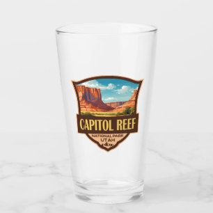Parque nacional Capitol Reef Ilustracion Arte Retr