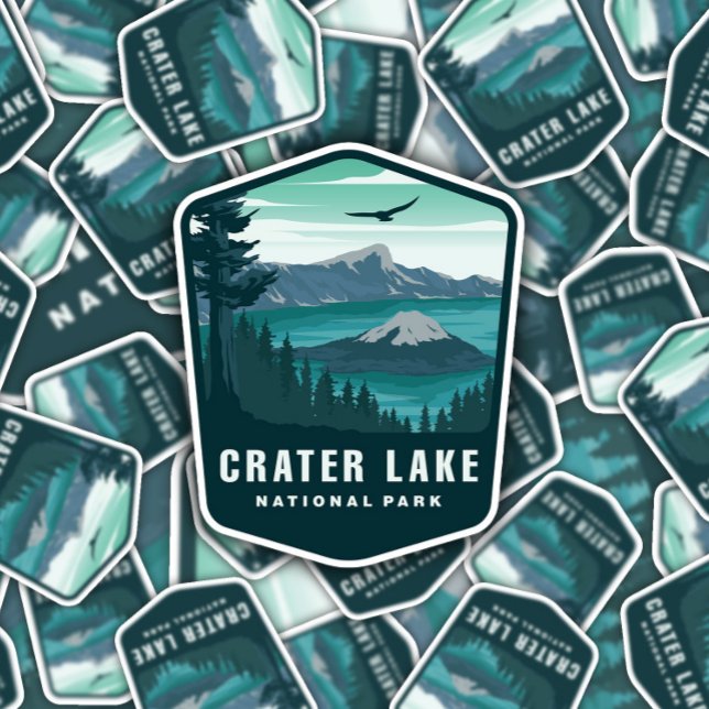 Parque nacional Crater Lake | Pegatina de corte po (Subido por el creador)