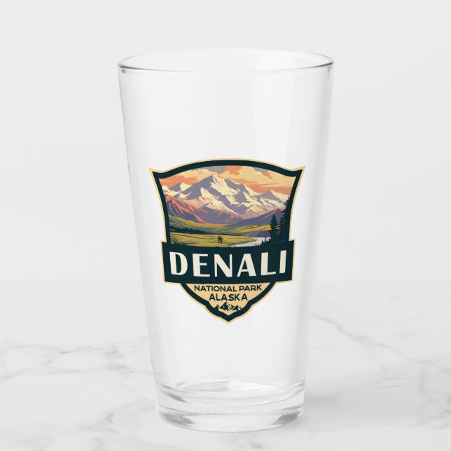 Parque nacional de Denali Ilustracion Viaje Viaje  (Anverso)