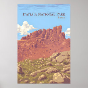 Parque Nacional de Itatiaia Póster de Viajes Brasi