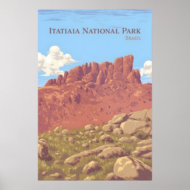 Parque Nacional de Itatiaia Póster de Viajes Brasi (Frente)