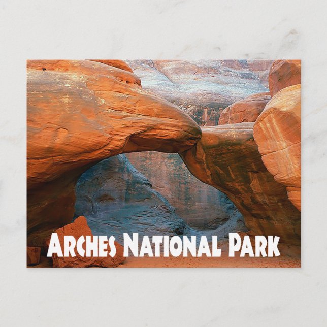 Parque nacional de los Arcos, postal Moab Utah (Anverso)