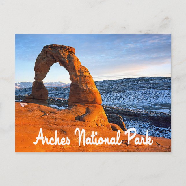 Parque nacional de los Arcos, postal Moab Utah (Anverso)