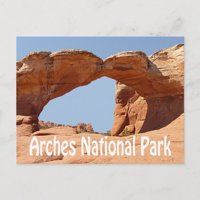 Parque nacional de los Arcos, postal Moab Utah (Anverso)