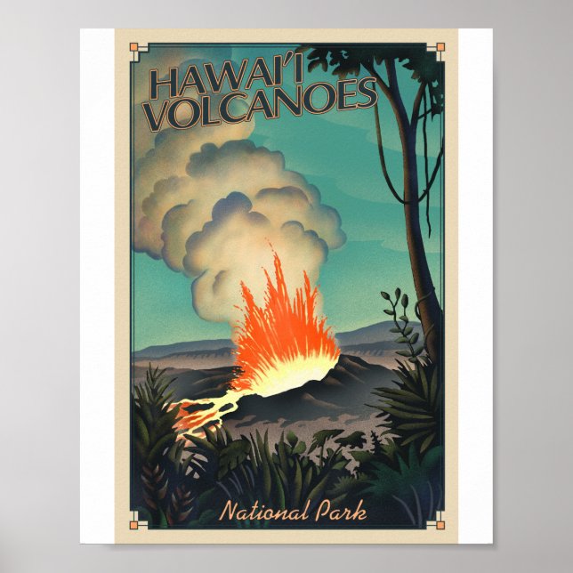 Parque nacional de los Volcanes de Hawái Arte de L (Frente)