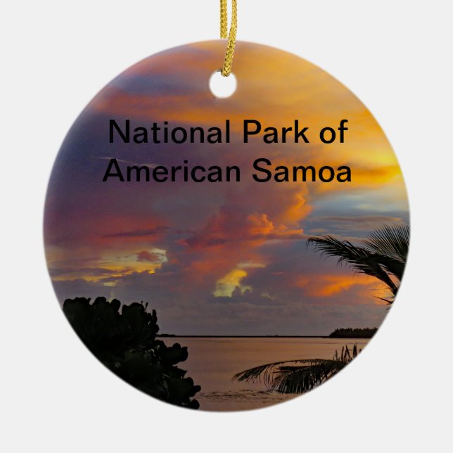 Parque nacional de ornamento de American Samoa (Frente)