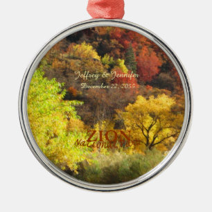 Parque nacional de Zion, otoño, ornamento