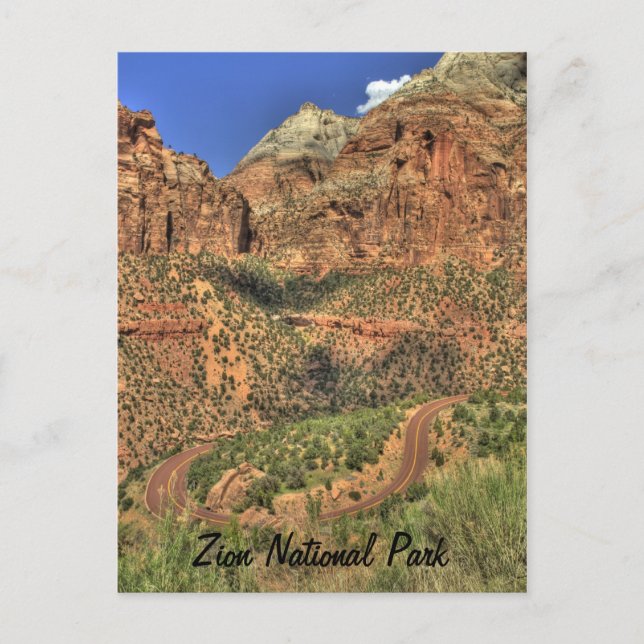 Parque Nacional de Zion, postal UT (Anverso)