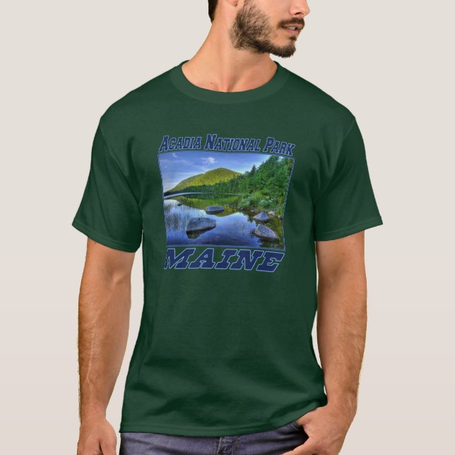 Parque nacional del Acadia - camiseta oscura (Anverso)