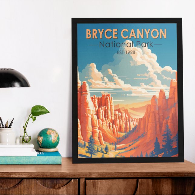 Parque nacional del Cañón Bryce Viaje Arte Vintage (Subido por el creador)