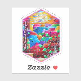 Parque nacional del Gran Cañón Pegatina de Arte de