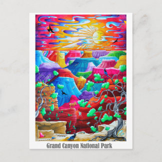 Parque nacional del Gran Cañón Postal de Arte de V