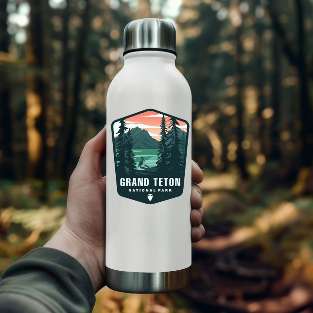 Parque nacional del Gran Tetón | Pegatina de corte (Grand Teton National Park Sticker)