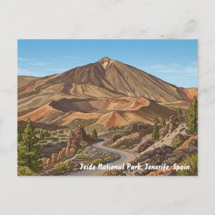 Parque Nacional del Teide Tenerife España Tarjeta