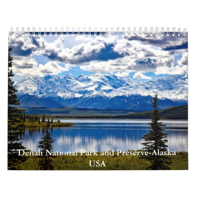 Parque nacional Denali y calendario Preserve-Alask (Tapa)