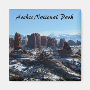 Parque nacional en invierno - imán de los arcos