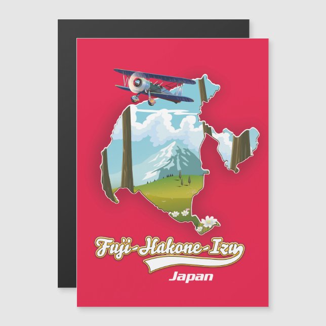 parque nacional fuji hakone izu, mapa de japón (Anverso/Reverso)