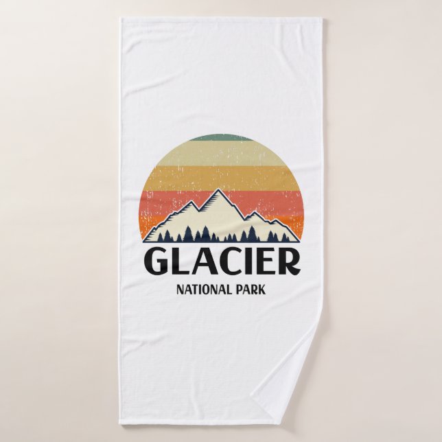 Parque nacional Glaciar Vintage (Toalla de baño)