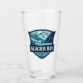 Parque nacional Glacier Bay Ilustracion Retro