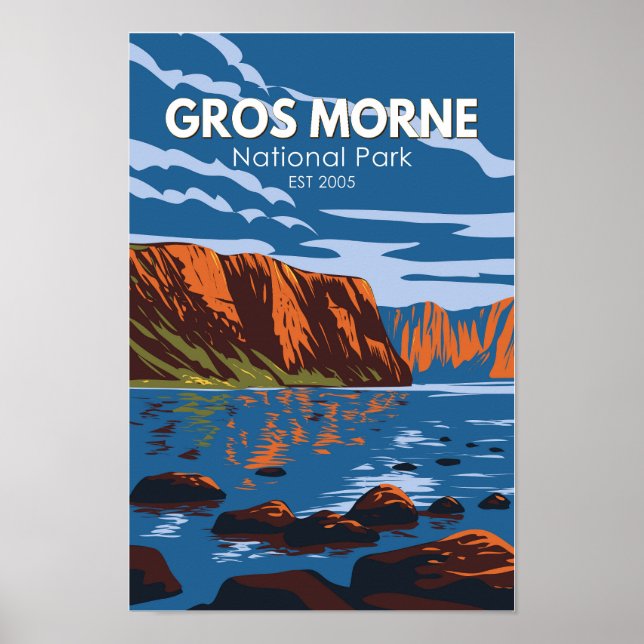 Parque nacional Gros Morne Canadá Viaje Arte Vinta (Frente)