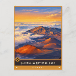 Parque Nacional Haleakalā | Tarjeta Postal Antigua