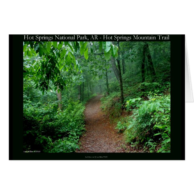 Parque nacional Hot Springs, AR Fading Fog Gifts (Anverso (Horizontal))