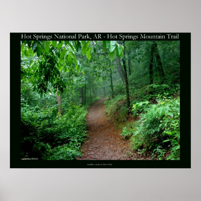 Parque nacional Hot Springs, Posters de niebla que (Frente)