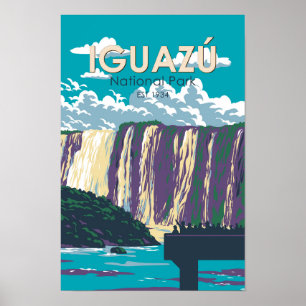 Parque Nacional Iguazú Argentina Viaje Arte Vintag