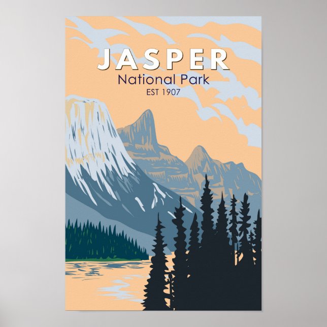 Parque nacional Jasper Canadá Viaje de arte (Frente)