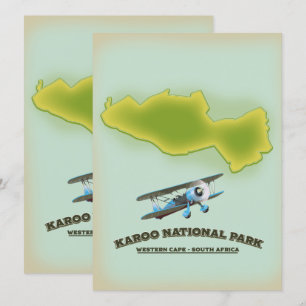 Parque Nacional Karoo Western Cape Sudáfrica mapa