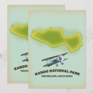 Parque Nacional Karoo Western Cape Sudáfrica mapa