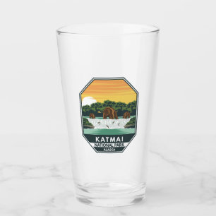 Parque nacional Katmai Grizzly lleva emblema retro